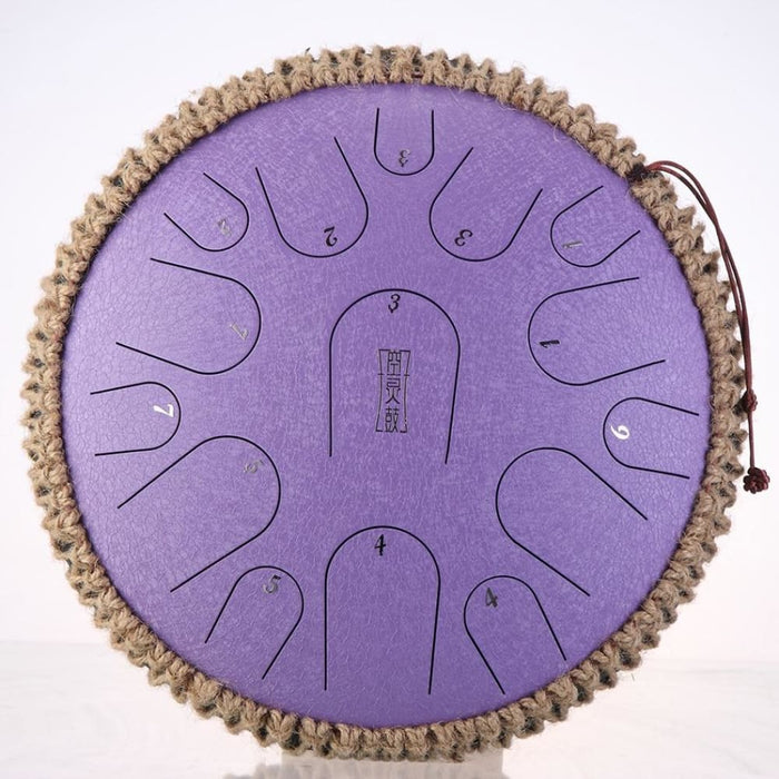 New Steel Tongue Drum 13 Inch 15 Tone Handheld Tank