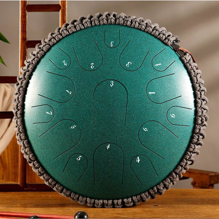 New Steel Tongue Drum 13 Inch 15 Tone Handheld Tank