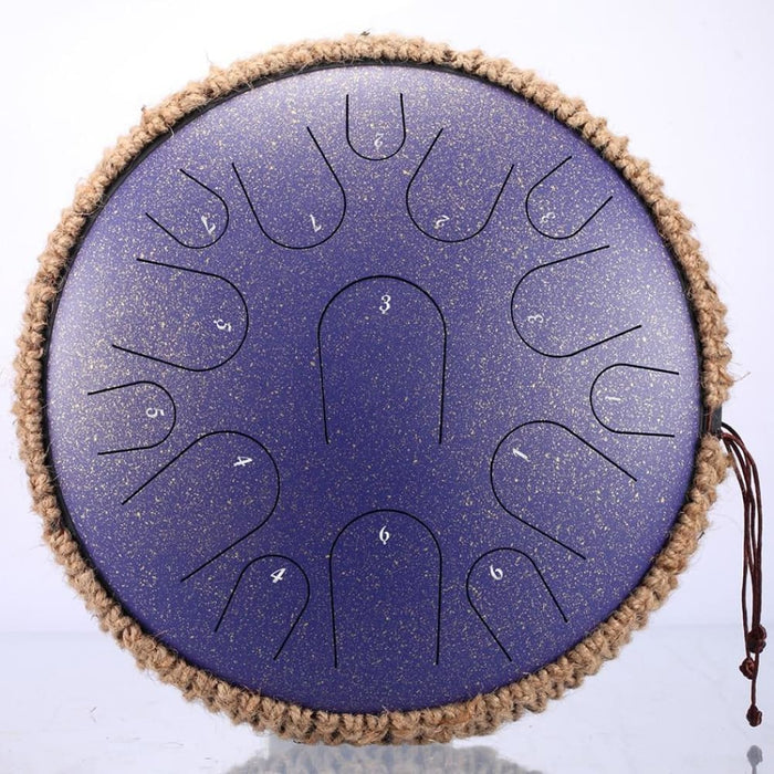 New Steel Tongue Drum 13 Inch 15 Tone Handheld Tank