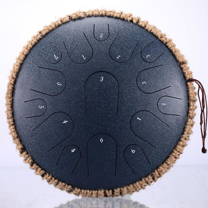 New Steel Tongue Drum 13 Inch 15 Tone Handheld Tank