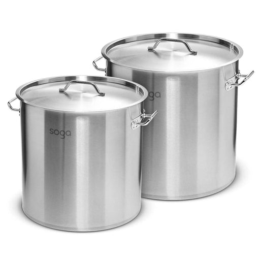 Stock Pot 17l 33l Top Grade Thick Stainless Steel Stockpot