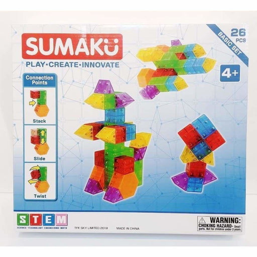 Sumaku Magnetic Construction Blocks Basic Set 26 Pcs