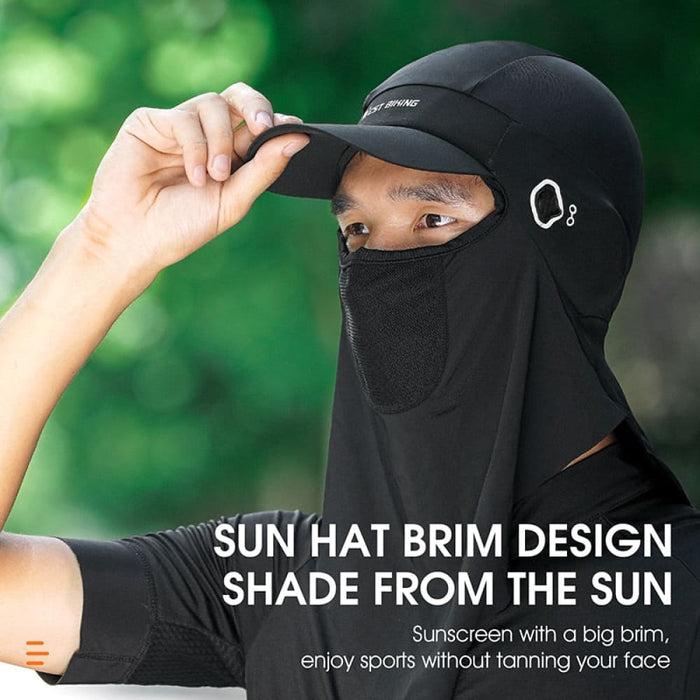 Summer Cycling Cap Ice Silk Anti-uv Full Face Cover Sport