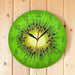 Summer Fruit Kiwi Designed Green Wall Clock Fresh Slice