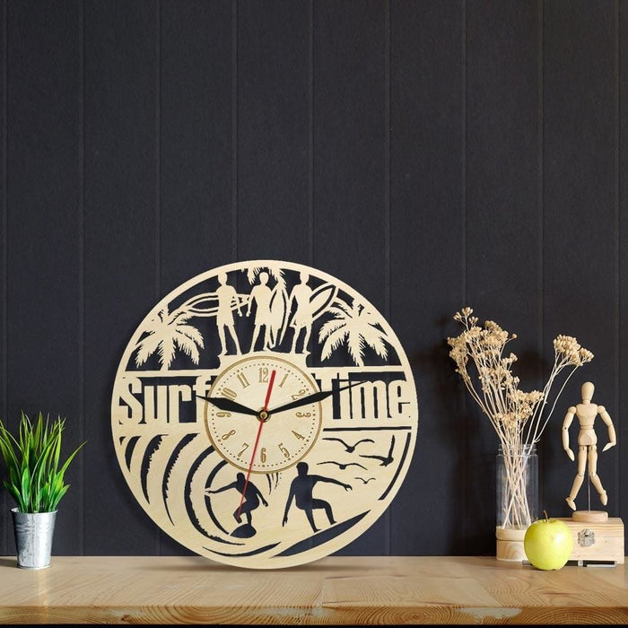 Surfing Wall Clock