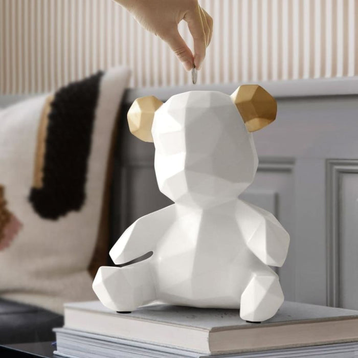 Teddy Bear Figurines Money Box For Children