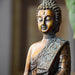 Thailand Buddha Statue Sculpture Office Desk Ornament