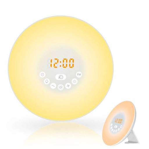 Touch Sensor Digital Alarm Clock Sunrise Sunset Simulator-