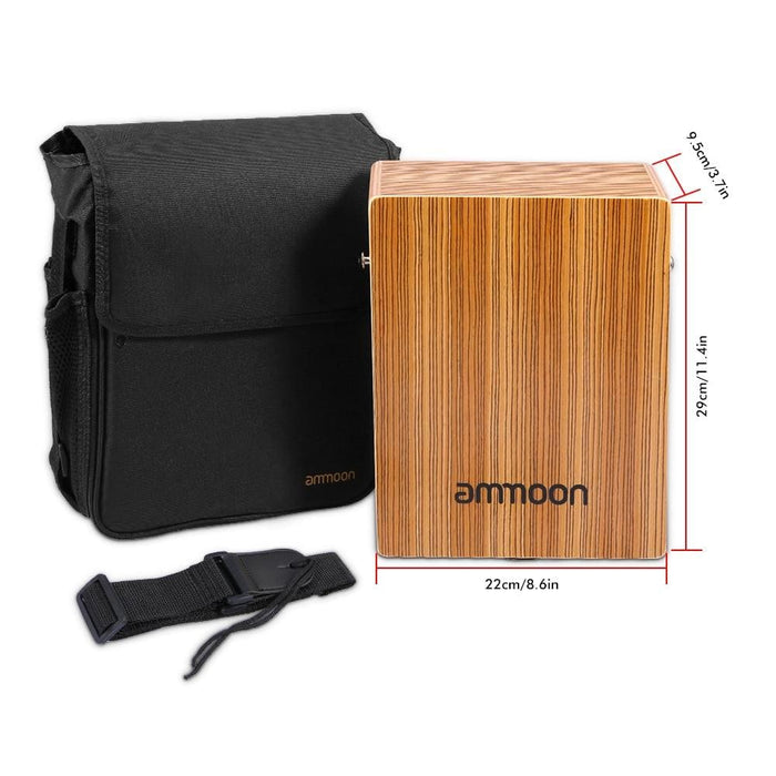 Traveling Cajon Box Portable Drum Flat Hand Wooded