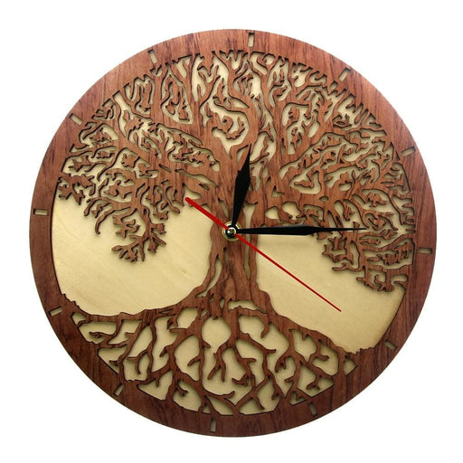 Tree Of Life Wooden Wall Clock