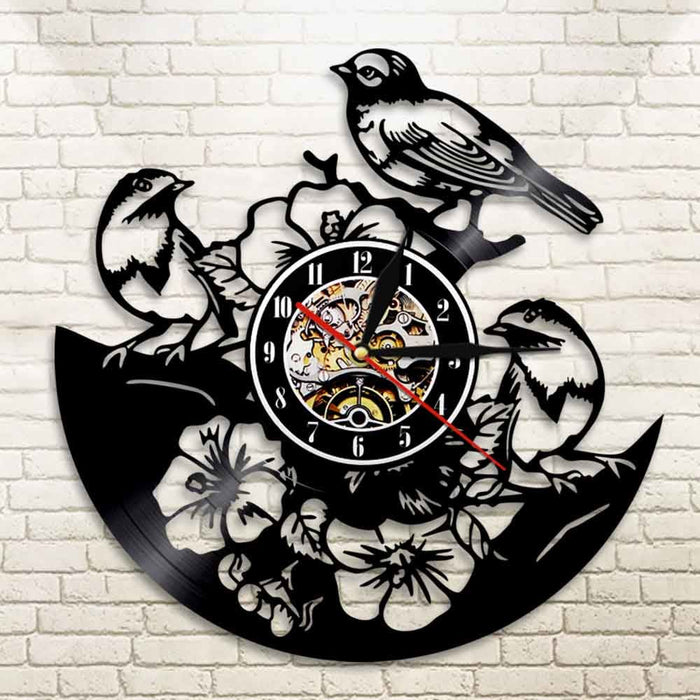 Tropical Peel And Stick Nature Wall Art Flowers Birds Led