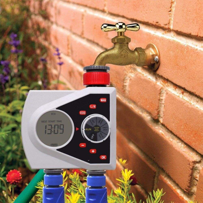 Two Outlets Digital Automatic Watering Sprinkler Timer