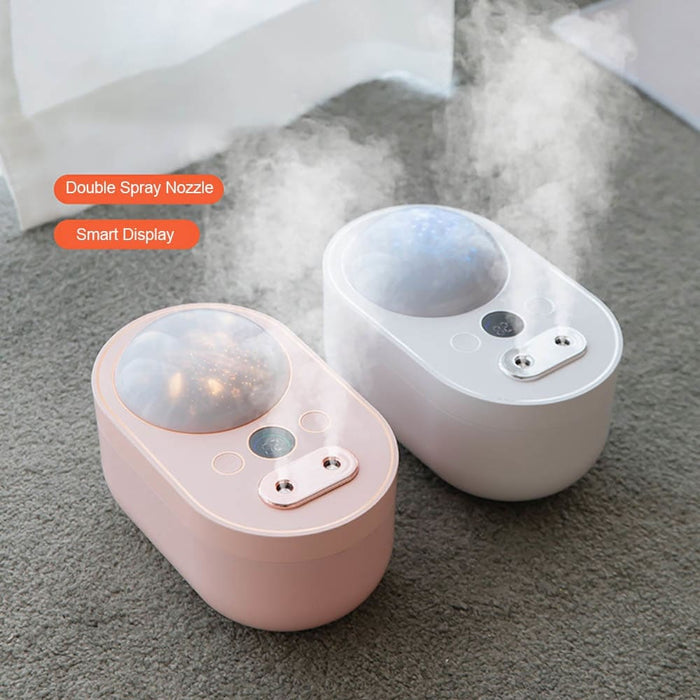 Ultrasonic Humidifier With Star Night Light Projector Cool