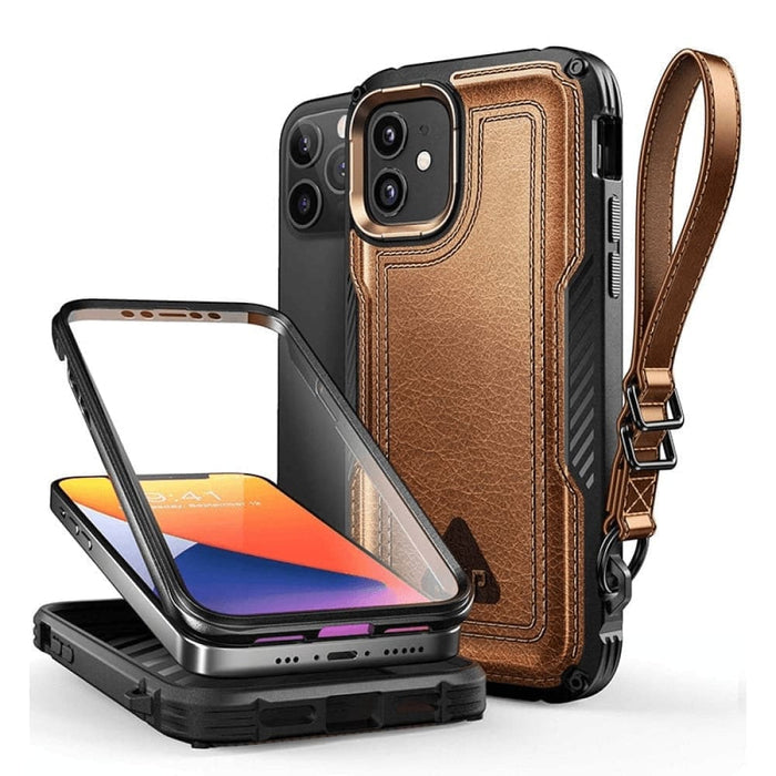 Unicorn Beetle Royal Rugged Leather Case For Iphone 12 Pro