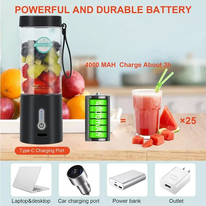 Vibe Geeks Usb Charging Portable Blender And Smoothie Maker