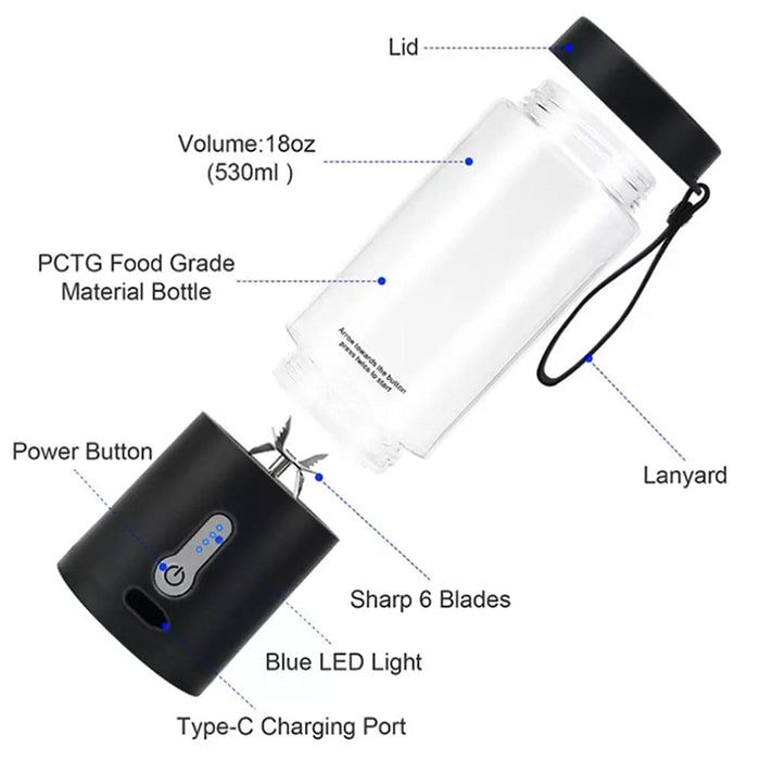 Usb Charging Portable Blender And Smoothie Maker