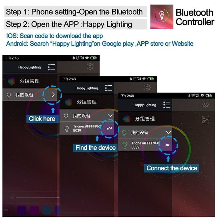 Usb Led Strip 5050 Rgb 50cm 1m 2m Bluetooth App Control Mini