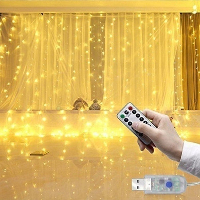 Vibe Geeks Usb Powered Remote Controlled Led Light Curtain