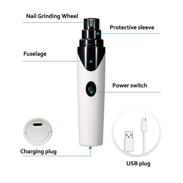 Usb Rechargeable Automatic Nail Polisher And Grinder