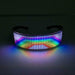 Vibe Geeks Usb Rechargeable Led Luminous Eye Glasses