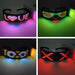 Vibe Geeks Usb Rechargeable Led Luminous Eye Glasses