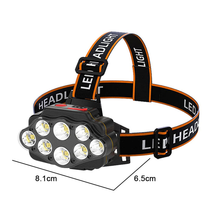 Usb Rechargeable Longshoot Led Head Lamp Camping Torch