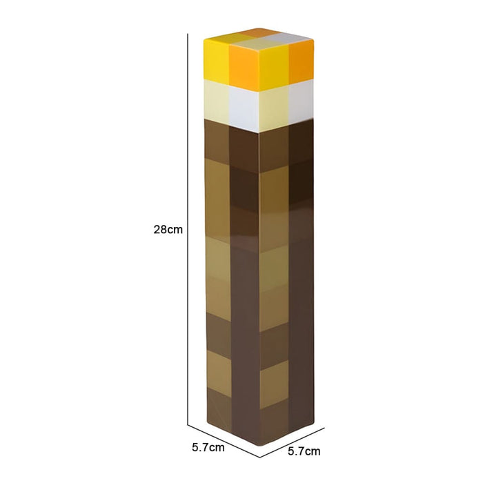 Usb Rechargeable Minecraft Themed Led Torch Night Light