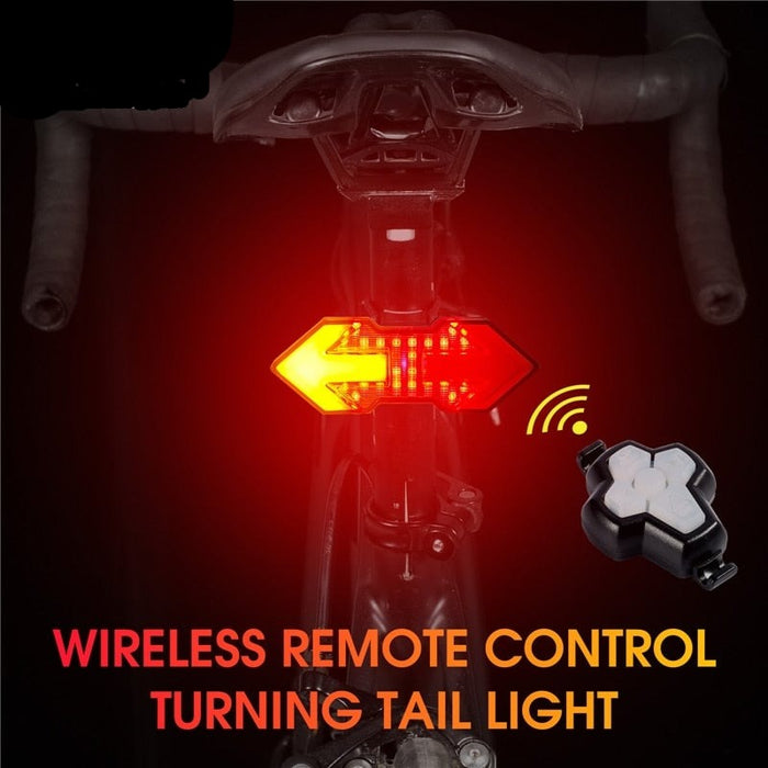 Usb Rechargeable Wireless Remote Control Direction Indicator Smart Taillight