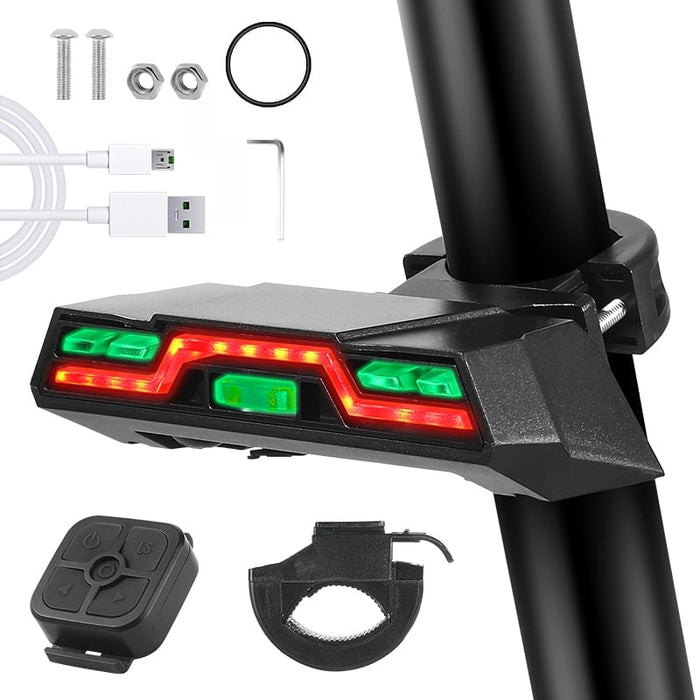 Usb Rechargeable Wireless Remote Control Direction Indicator Smart Taillight