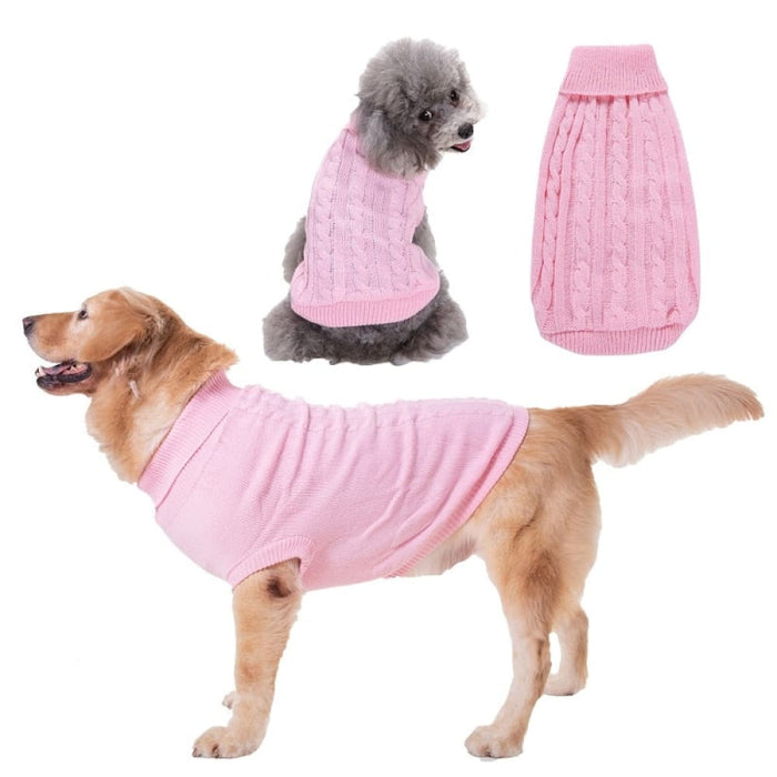 Turtleneck Knitwear Sweaters For Dog