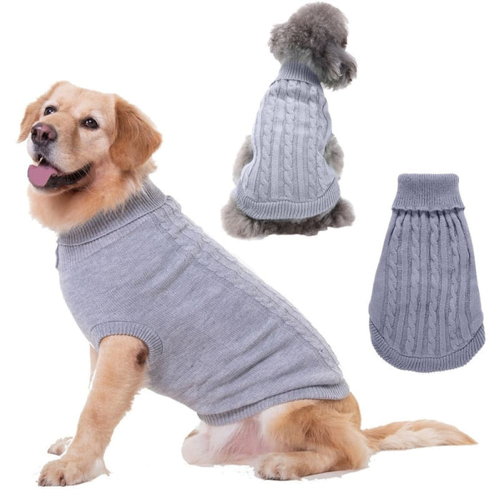 Turtleneck Knitwear Sweaters For Dog