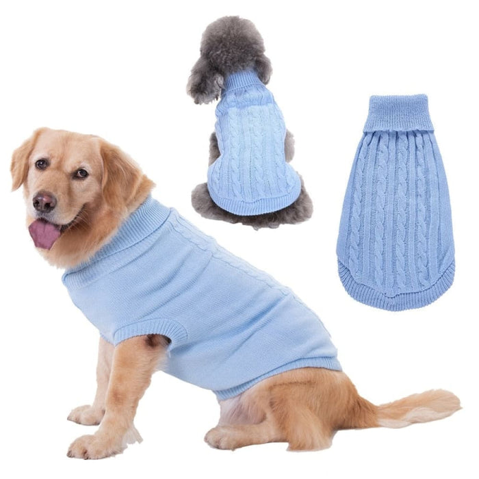 Turtleneck Knitwear Sweaters For Dog