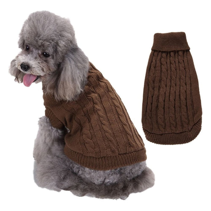 Turtleneck Knitwear Sweaters For Dog