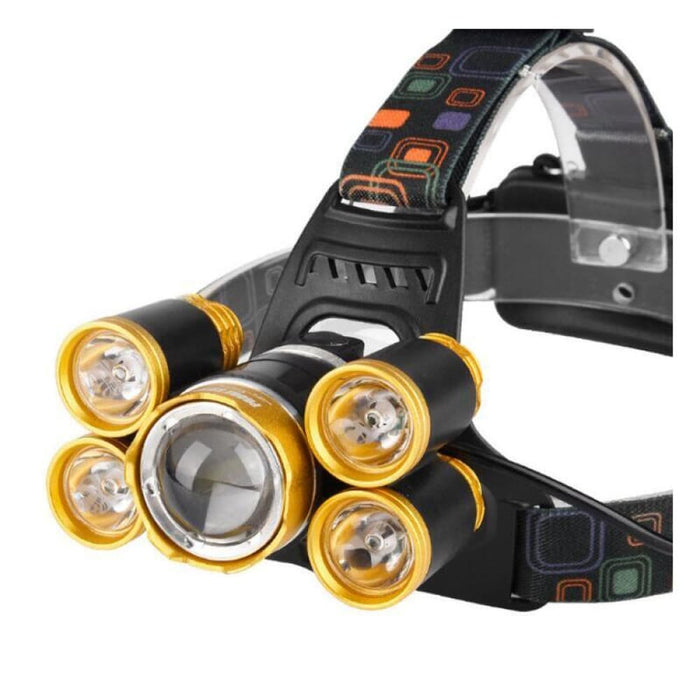 Vibe Geeks Water Resistant Powerful Camping Head Lamp-