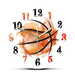 Watercolor Art Basketball Modern Wall Clock Splatter