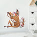 Watercolor Cute Deer And Bunny Rabbit Friends Wall Stickers