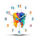 Watercolour Tooth Painting Print Wall Clock Medical Dental