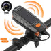 2000mah Solar Power Bicycle Light Usb Rechargeable Led