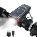 2000mah Solar Power Bicycle Light Usb Rechargeable Led