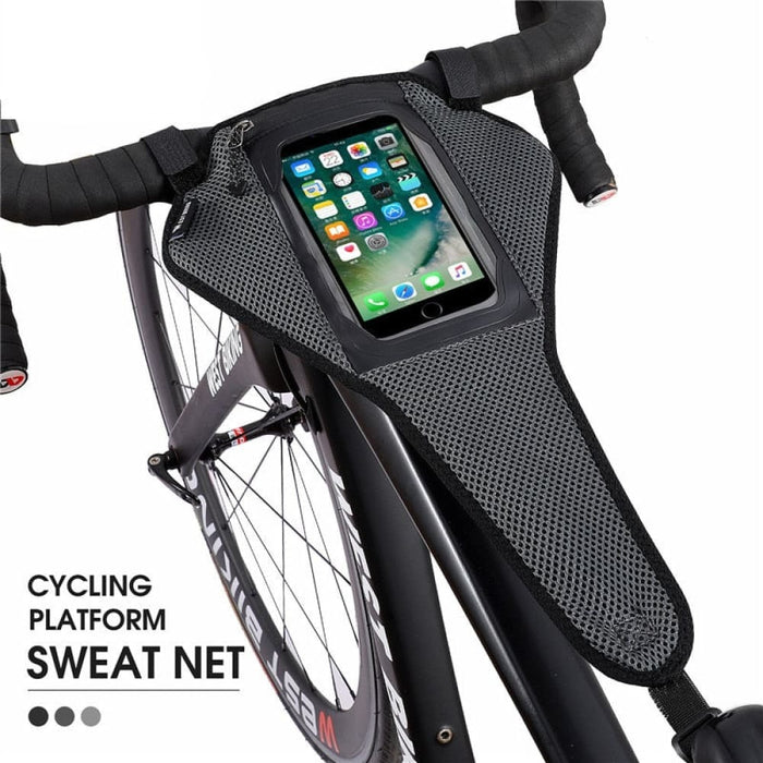 Phone Pouch Bike Trainer Sweatbands For Home Cycling