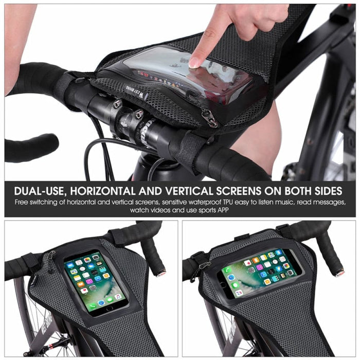 Phone Pouch Bike Trainer Sweatbands For Home Cycling