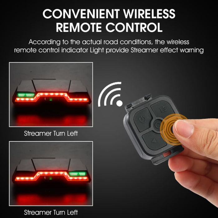 Bike Turn Signal Light Smart Remote Control Direction