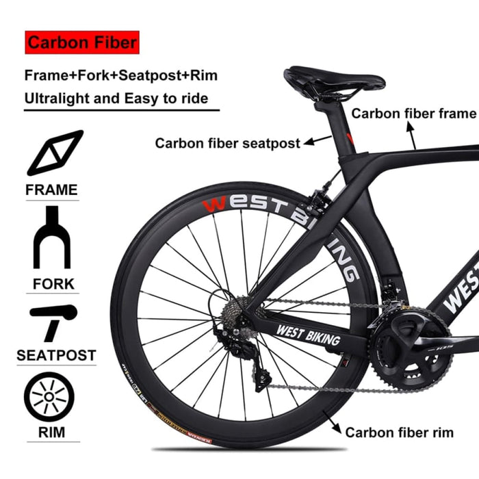 22 Speed Carbon Racing Road Bike