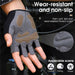 Half Finger Cycling Gloves Shockproof Wear Resistant