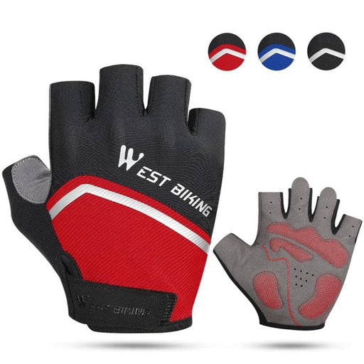 Half Finger Cycling Gloves Shockproof Wear Resistant