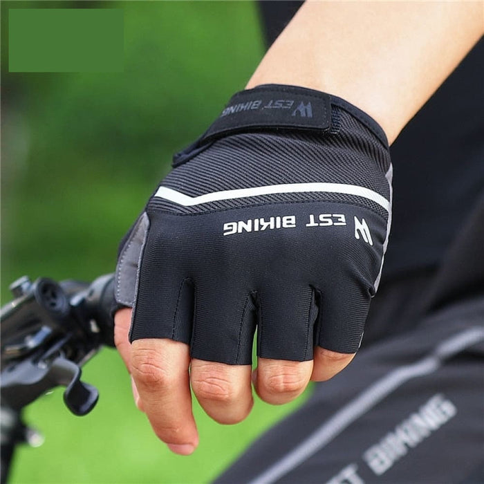 Half Finger Cycling Gloves Shockproof Wear Resistant