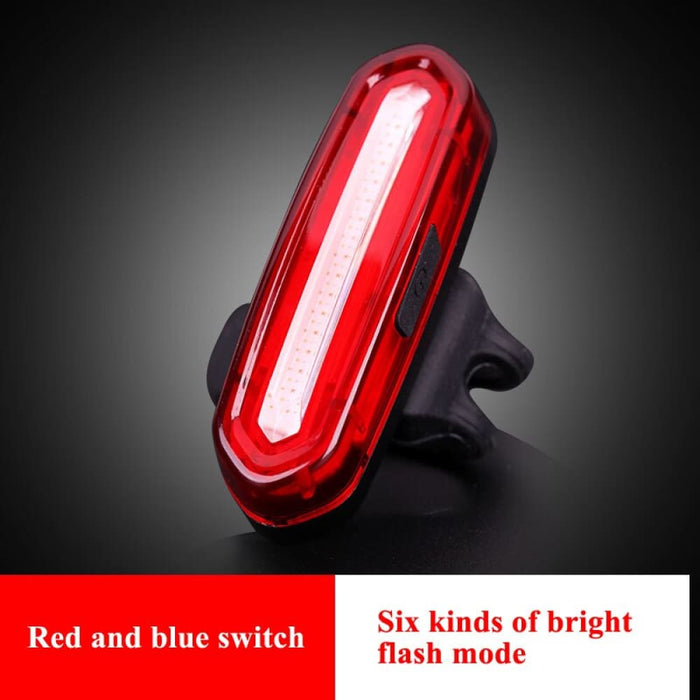 Usb Rechargeable Bike Lights Mountain Warning Light Led