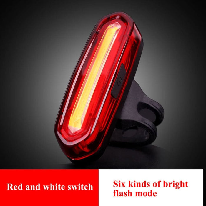 Usb Rechargeable Bike Lights Mountain Warning Light Led