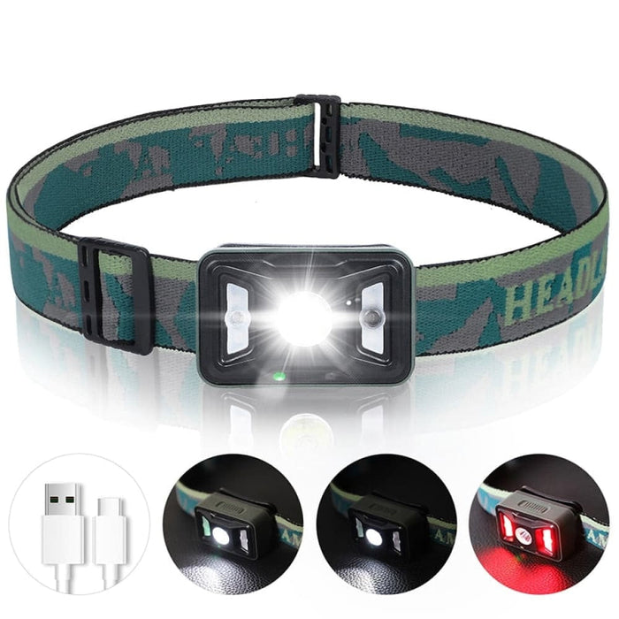 Waterproof Led Head Lamp Rechargeable Cycling Headlight