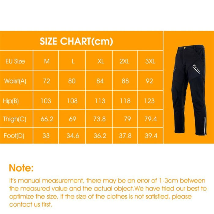 Winter Cycling Pants Warm Fleece Sport Running Windproof Mtb